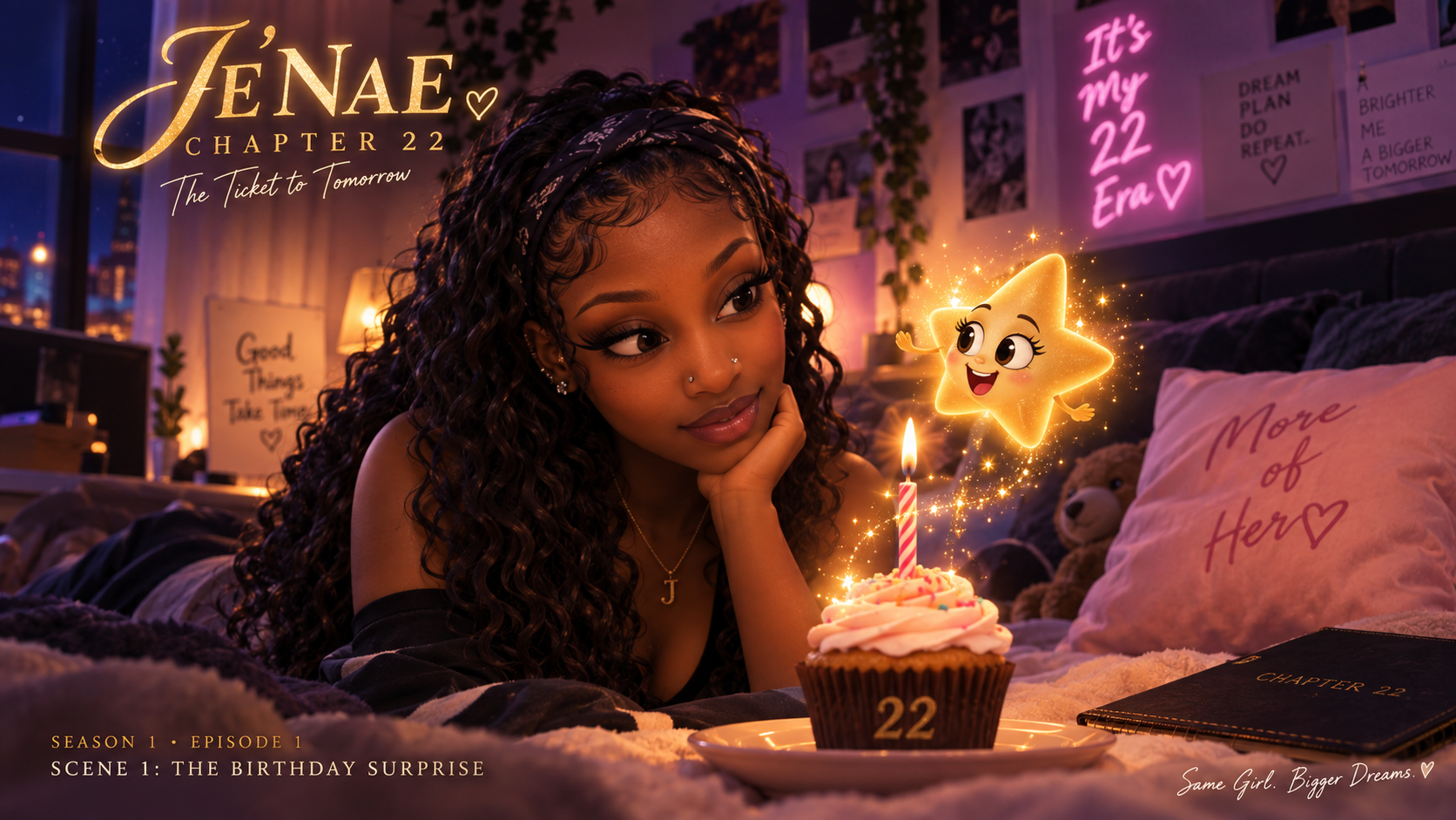 Je’Nae in the Beyond the Wish artwork